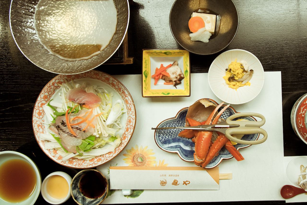 Kaiseki meal at Kameya in Yunohama