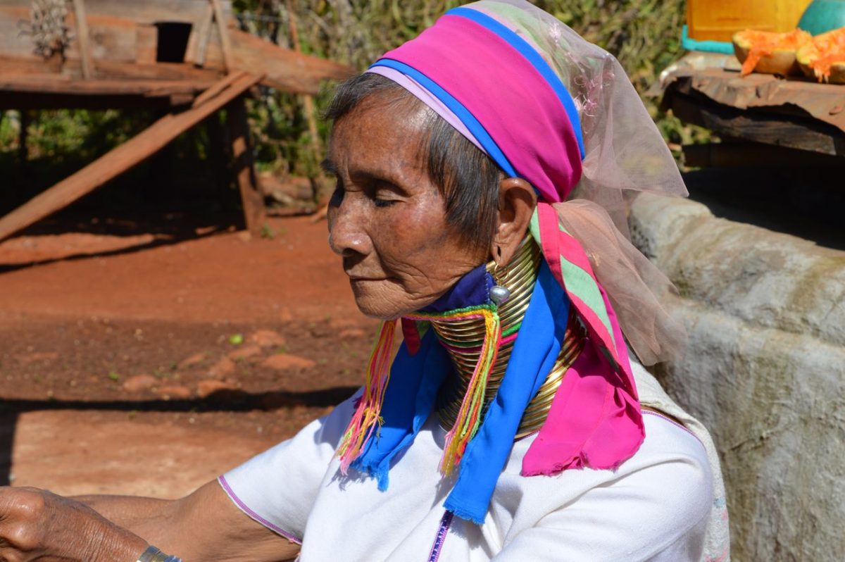 Long necked lady from the Kayan ethnic group