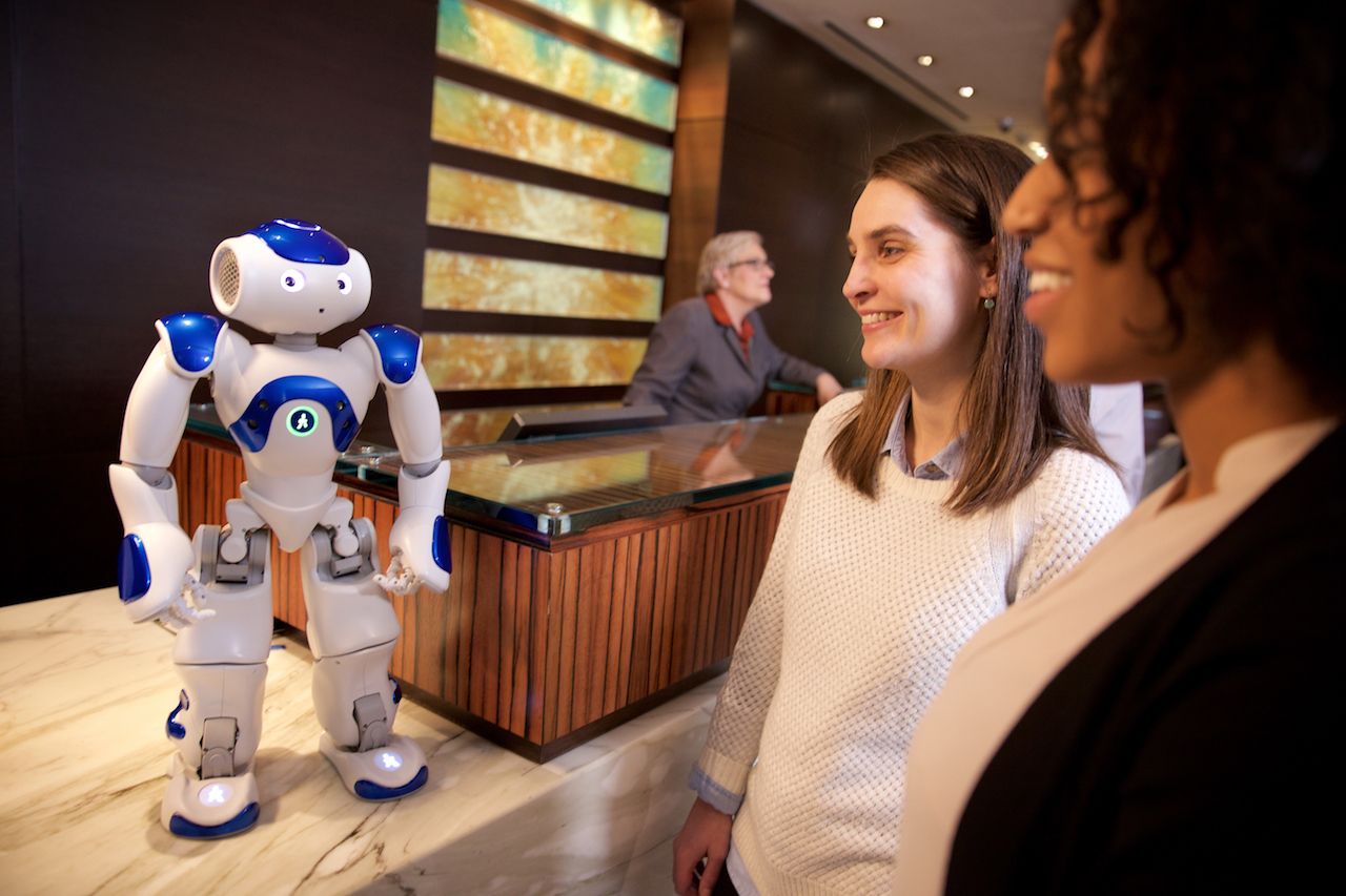 Connie: robot concierge at Hilton Hilton McLean in Virginia, USA