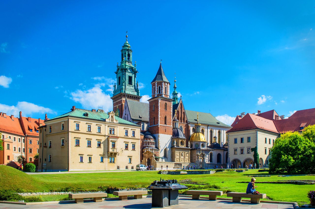 Wawel Castle in Krakow, Poland